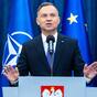 Polens Präsident Andrzej Duda spricht auf einer Pressekonferenz. (Archivbild)